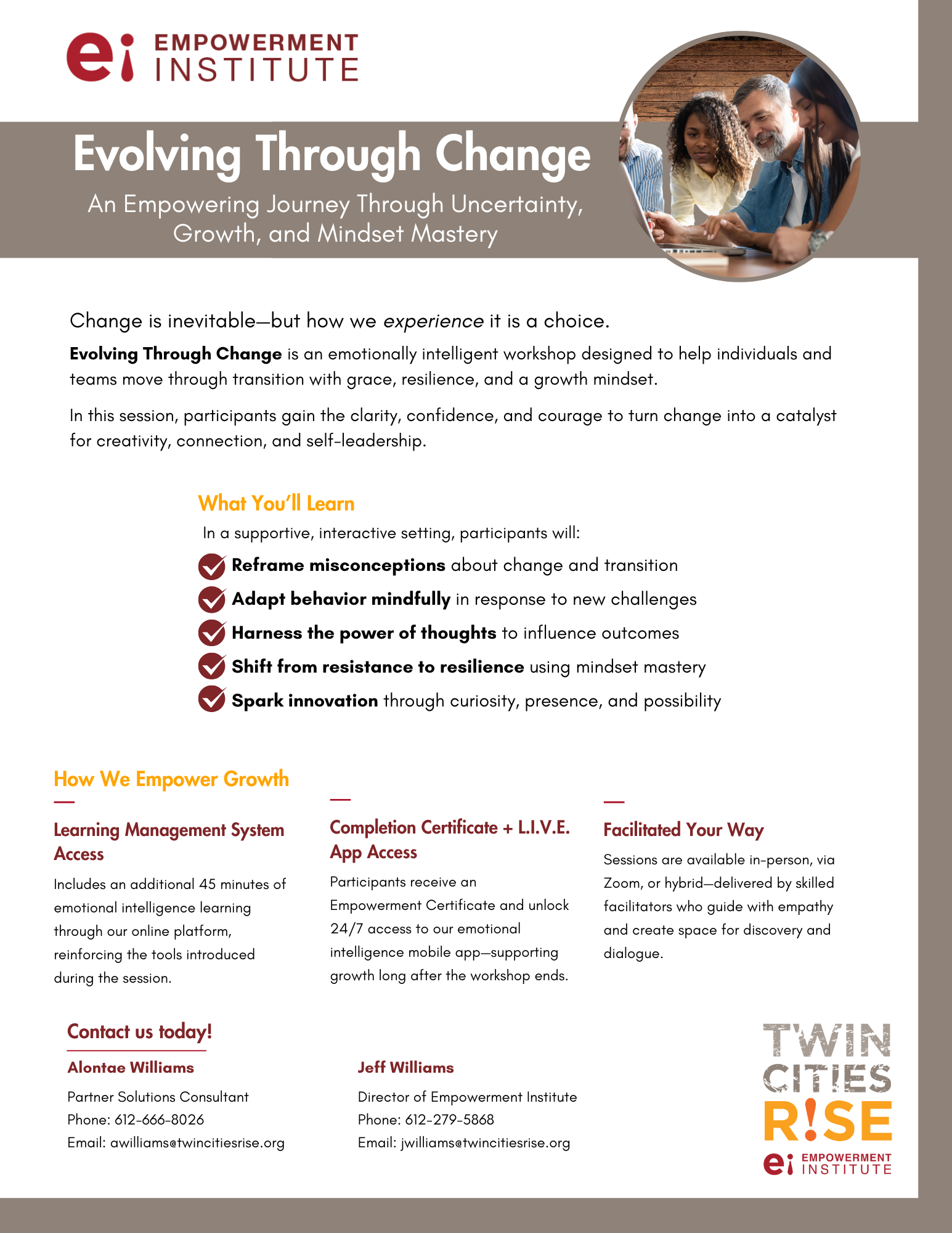 Evolving Through Change